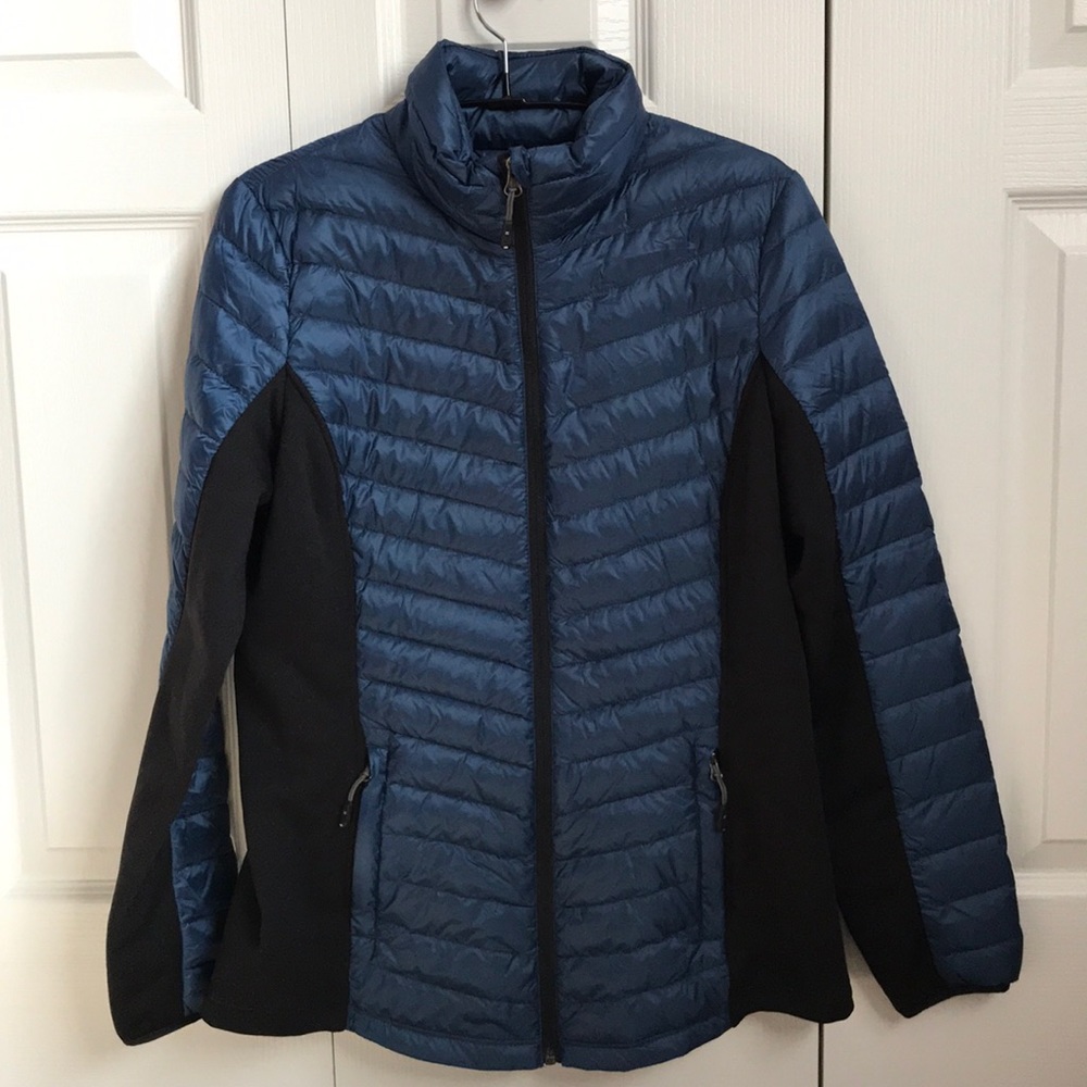 32 Degrees Mixed Media Down Jacket Blue